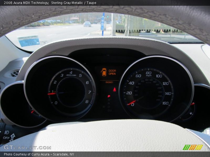 Sterling Gray Metallic / Taupe 2008 Acura MDX Technology