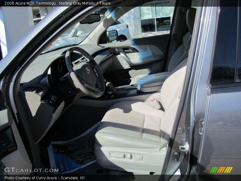 Sterling Gray Metallic / Taupe 2008 Acura MDX Technology