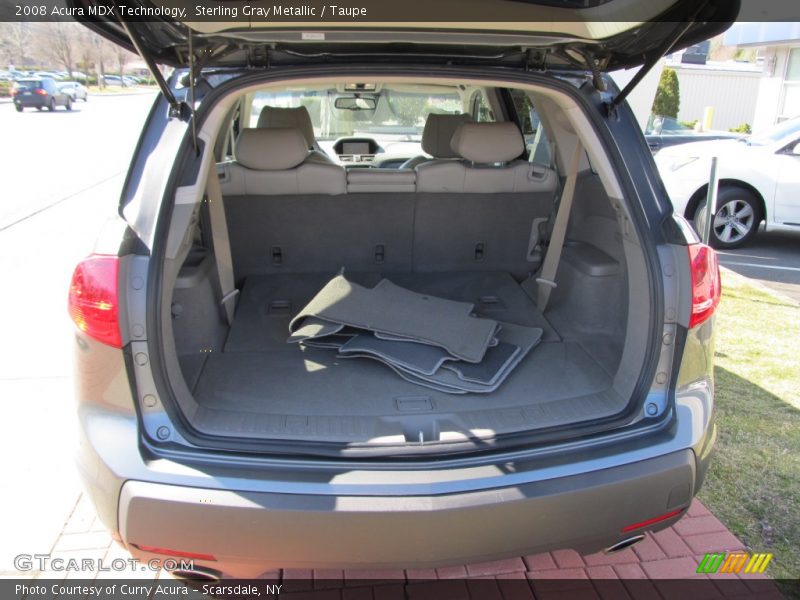 Sterling Gray Metallic / Taupe 2008 Acura MDX Technology