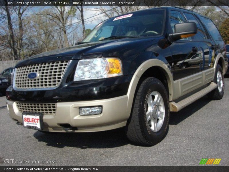 Black Clearcoat / Medium Parchment 2005 Ford Expedition Eddie Bauer 4x4