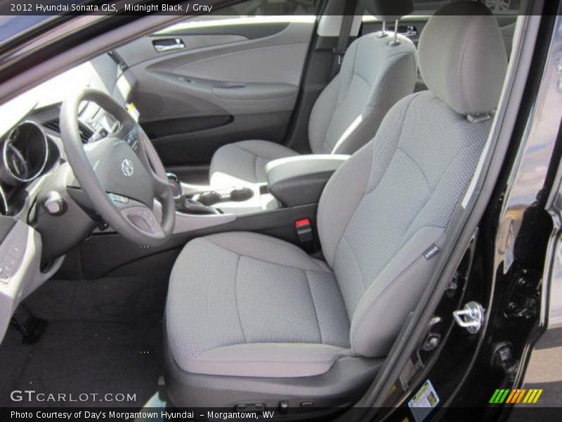 Midnight Black / Gray 2012 Hyundai Sonata GLS