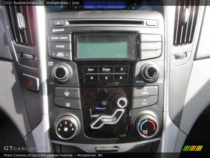 Midnight Black / Gray 2012 Hyundai Sonata GLS