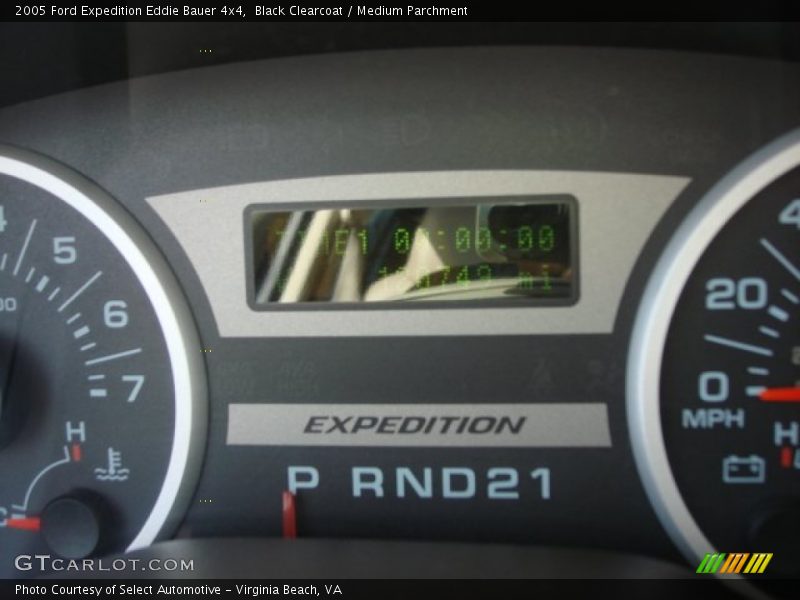 Black Clearcoat / Medium Parchment 2005 Ford Expedition Eddie Bauer 4x4