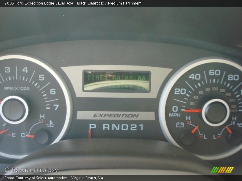 Black Clearcoat / Medium Parchment 2005 Ford Expedition Eddie Bauer 4x4