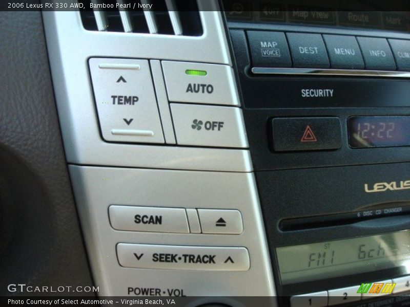 Controls of 2006 RX 330 AWD