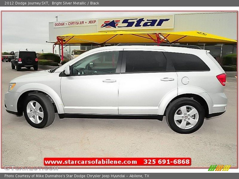 Bright Silver Metallic / Black 2012 Dodge Journey SXT