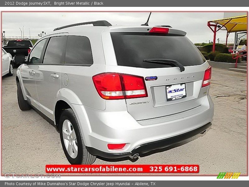 Bright Silver Metallic / Black 2012 Dodge Journey SXT
