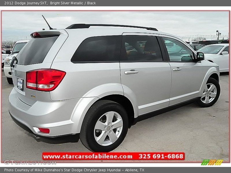 Bright Silver Metallic / Black 2012 Dodge Journey SXT