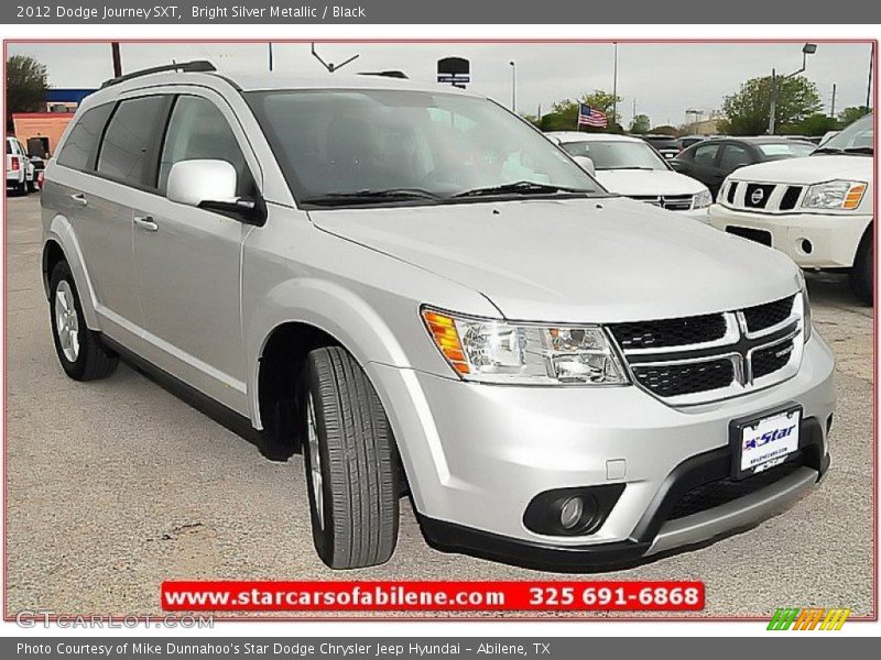 Bright Silver Metallic / Black 2012 Dodge Journey SXT