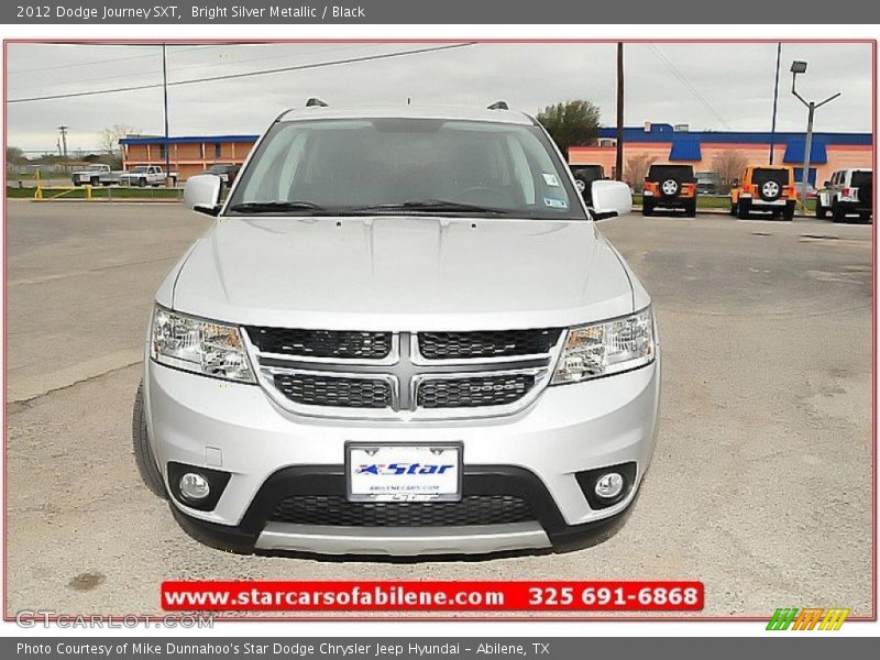 Bright Silver Metallic / Black 2012 Dodge Journey SXT