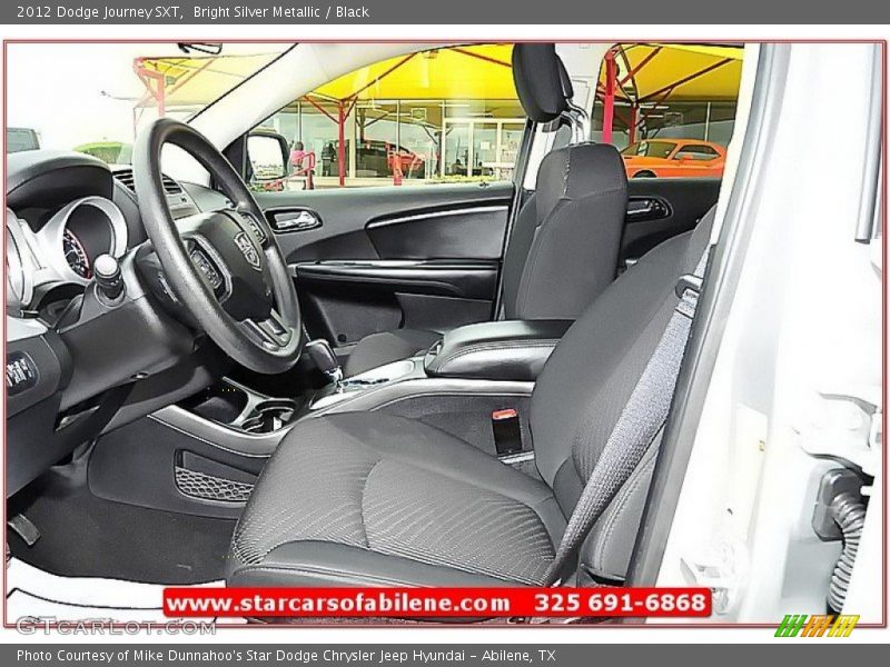 Bright Silver Metallic / Black 2012 Dodge Journey SXT