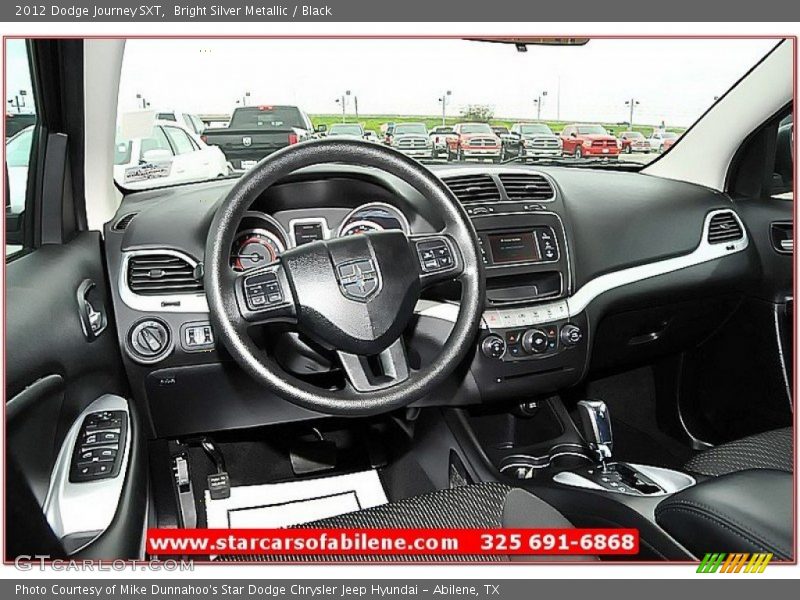 Bright Silver Metallic / Black 2012 Dodge Journey SXT