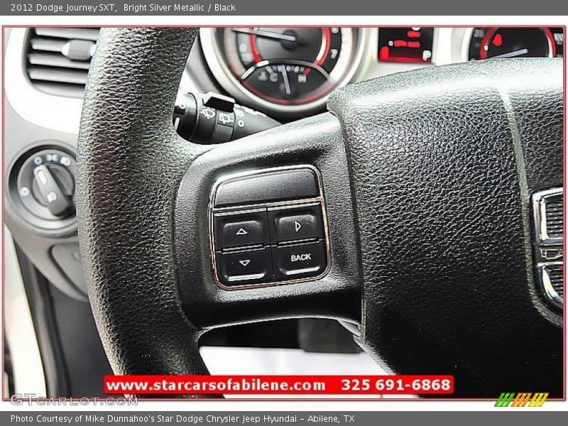 Bright Silver Metallic / Black 2012 Dodge Journey SXT