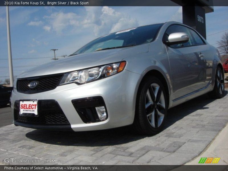 Bright Silver / Black Sport 2010 Kia Forte Koup SX