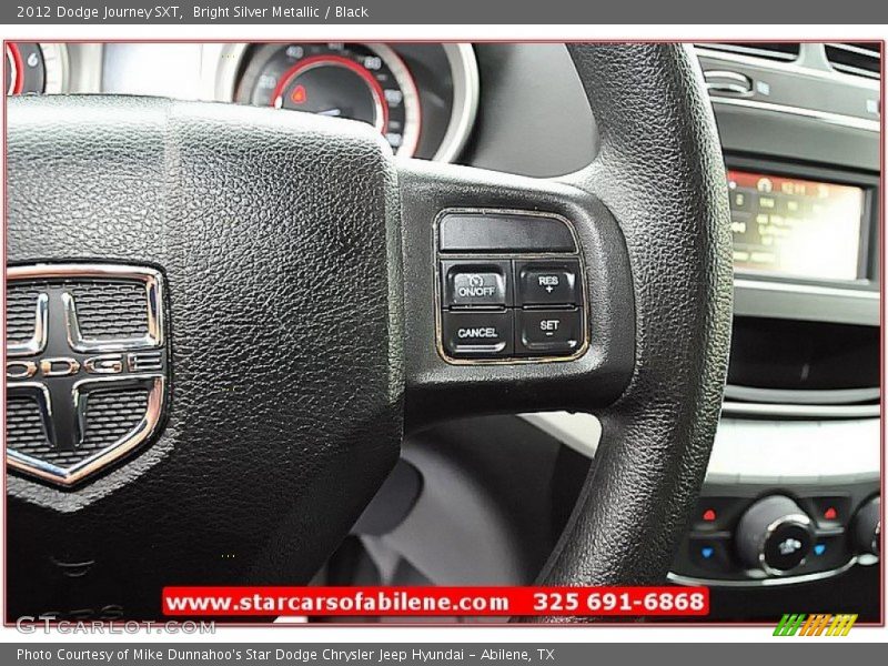 Bright Silver Metallic / Black 2012 Dodge Journey SXT