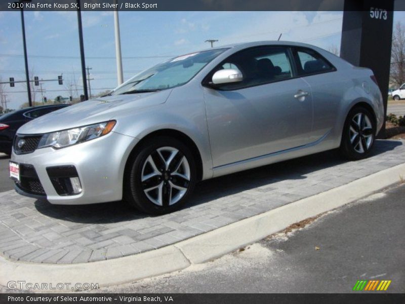 Bright Silver / Black Sport 2010 Kia Forte Koup SX