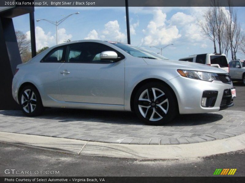 Bright Silver / Black Sport 2010 Kia Forte Koup SX
