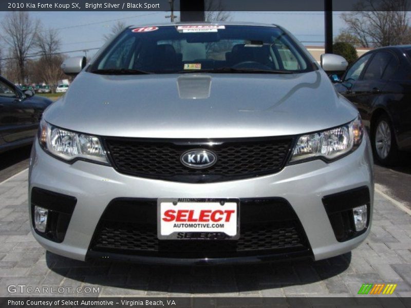 Bright Silver / Black Sport 2010 Kia Forte Koup SX