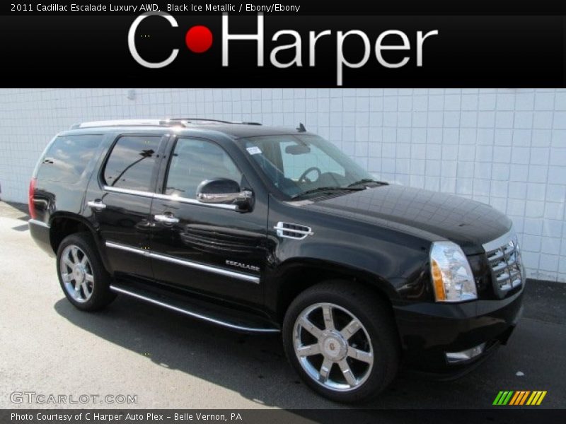 Black Ice Metallic / Ebony/Ebony 2011 Cadillac Escalade Luxury AWD