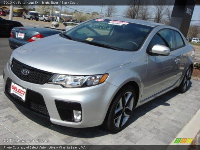 Bright Silver / Black Sport 2010 Kia Forte Koup SX