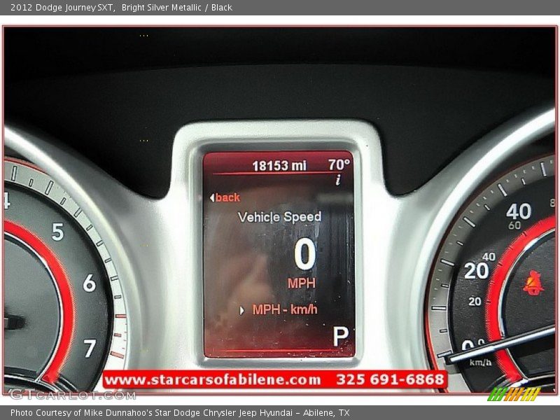 Bright Silver Metallic / Black 2012 Dodge Journey SXT