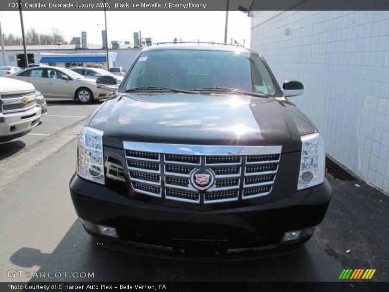 Black Ice Metallic / Ebony/Ebony 2011 Cadillac Escalade Luxury AWD
