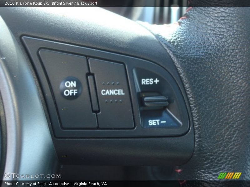 Bright Silver / Black Sport 2010 Kia Forte Koup SX