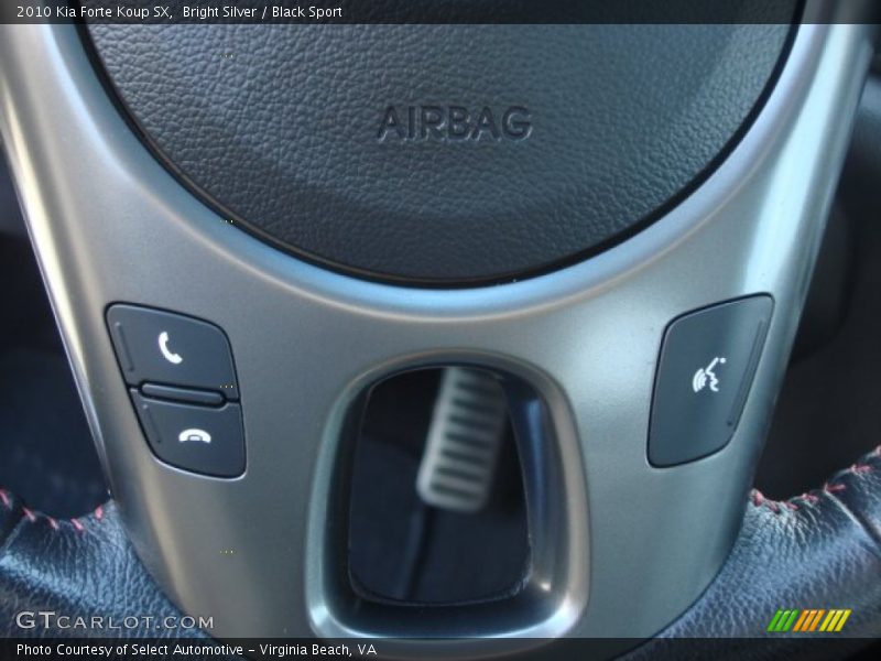 Bright Silver / Black Sport 2010 Kia Forte Koup SX