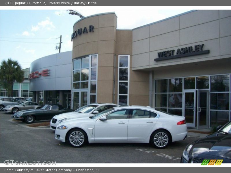 Polaris White / Barley/Truffle 2012 Jaguar XF Portfolio