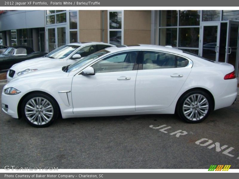 Polaris White / Barley/Truffle 2012 Jaguar XF Portfolio