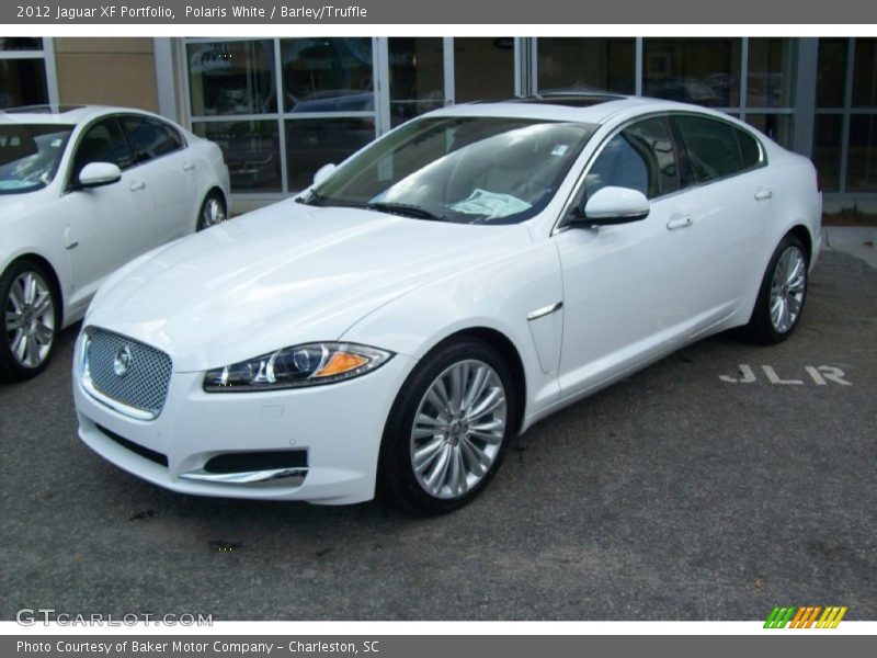 Polaris White / Barley/Truffle 2012 Jaguar XF Portfolio