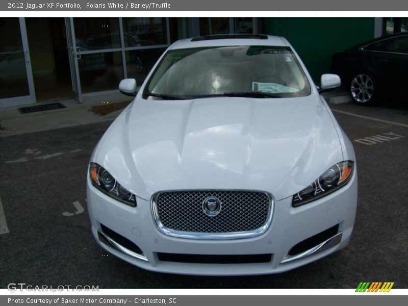 Polaris White / Barley/Truffle 2012 Jaguar XF Portfolio