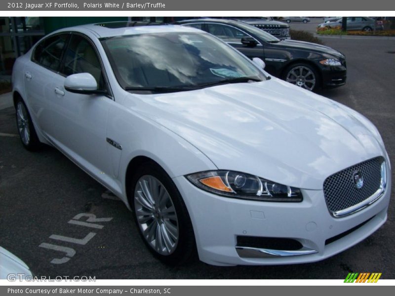 Polaris White / Barley/Truffle 2012 Jaguar XF Portfolio