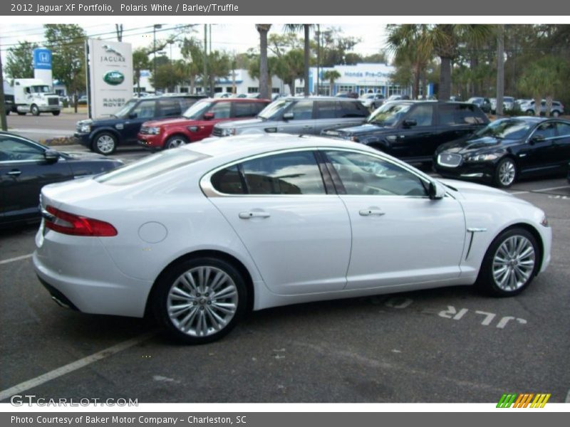 Polaris White / Barley/Truffle 2012 Jaguar XF Portfolio