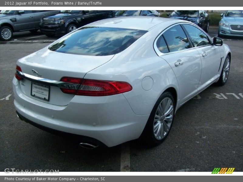 Polaris White / Barley/Truffle 2012 Jaguar XF Portfolio