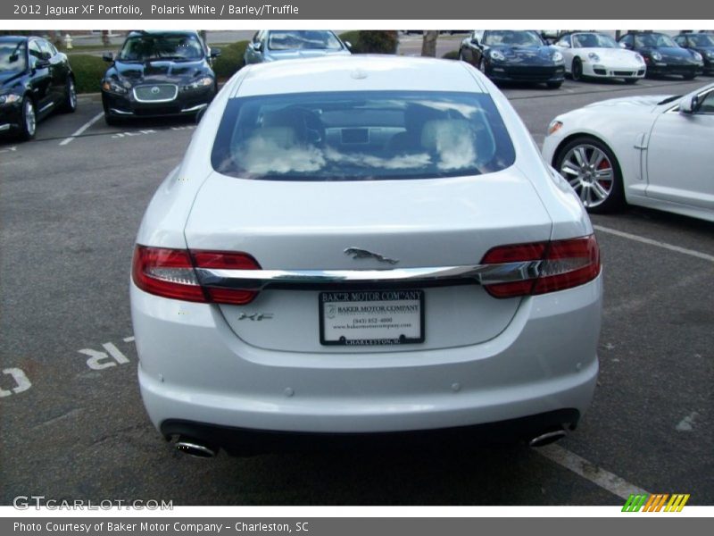 Polaris White / Barley/Truffle 2012 Jaguar XF Portfolio