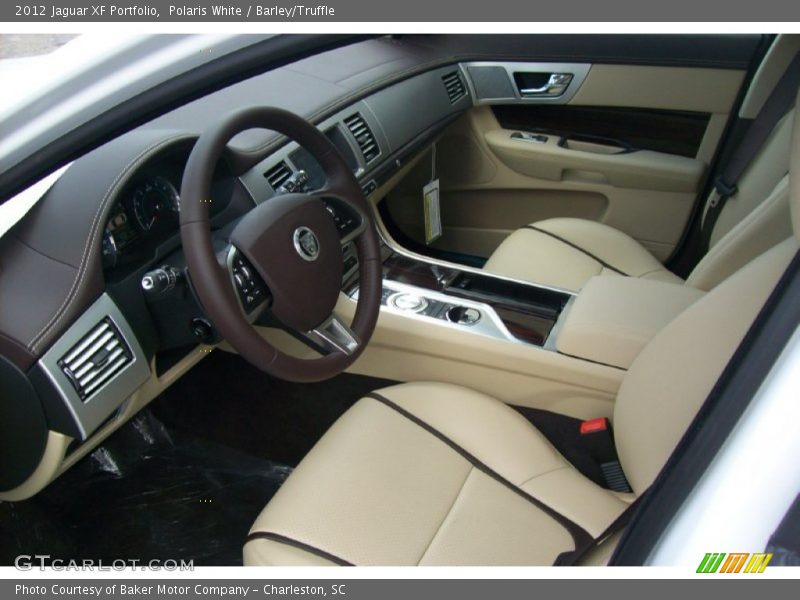 Polaris White / Barley/Truffle 2012 Jaguar XF Portfolio