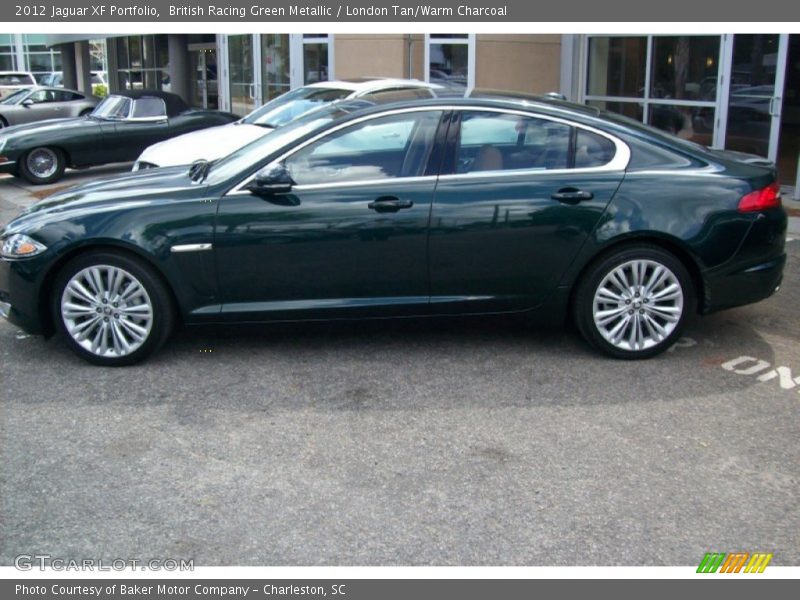 British Racing Green Metallic / London Tan/Warm Charcoal 2012 Jaguar XF Portfolio