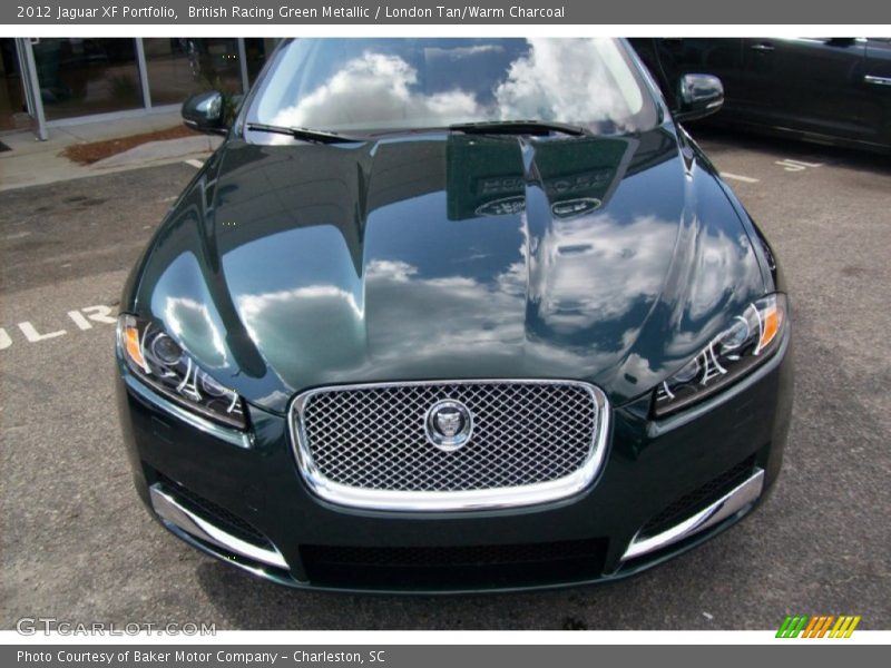 British Racing Green Metallic / London Tan/Warm Charcoal 2012 Jaguar XF Portfolio