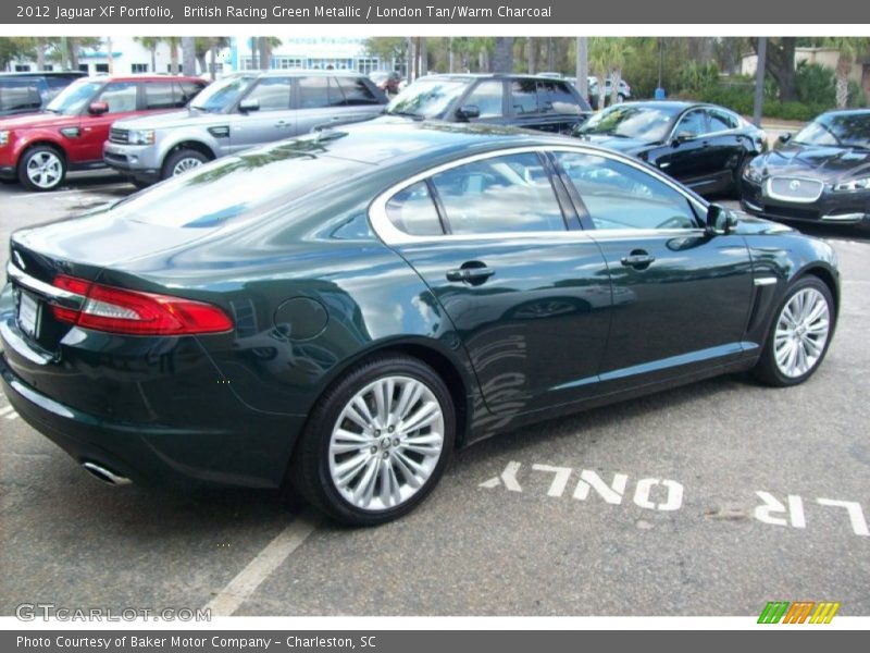 British Racing Green Metallic / London Tan/Warm Charcoal 2012 Jaguar XF Portfolio