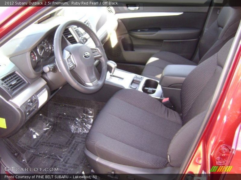 Ruby Red Pearl / Off Black 2012 Subaru Outback 2.5i Premium
