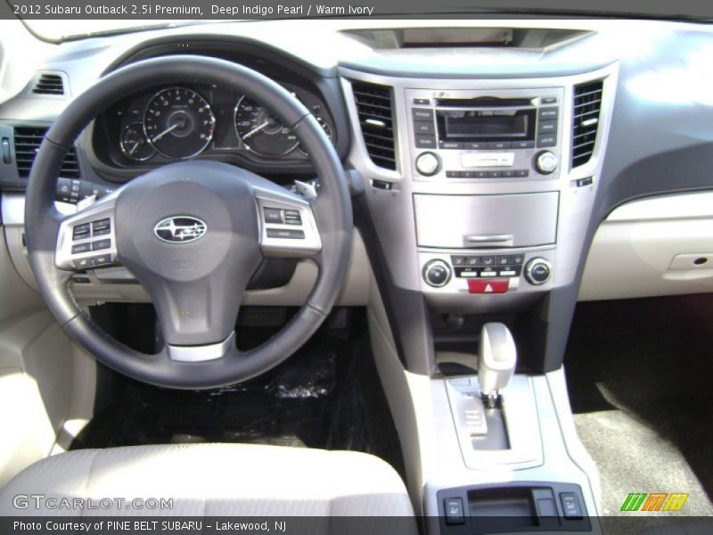 Deep Indigo Pearl / Warm Ivory 2012 Subaru Outback 2.5i Premium