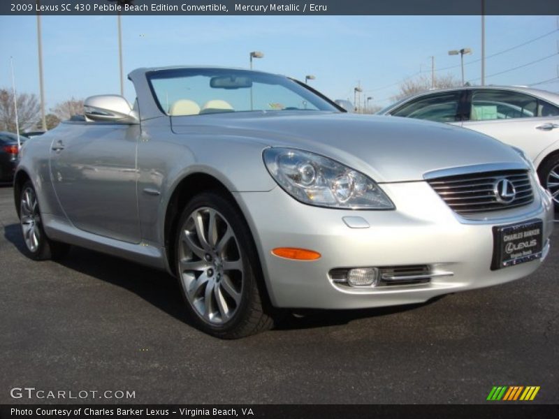 Mercury Metallic / Ecru 2009 Lexus SC 430 Pebble Beach Edition Convertible