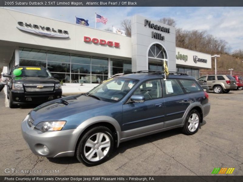 Atlantic Blue Pearl / Off Black 2005 Subaru Outback 2.5XT Limited Wagon