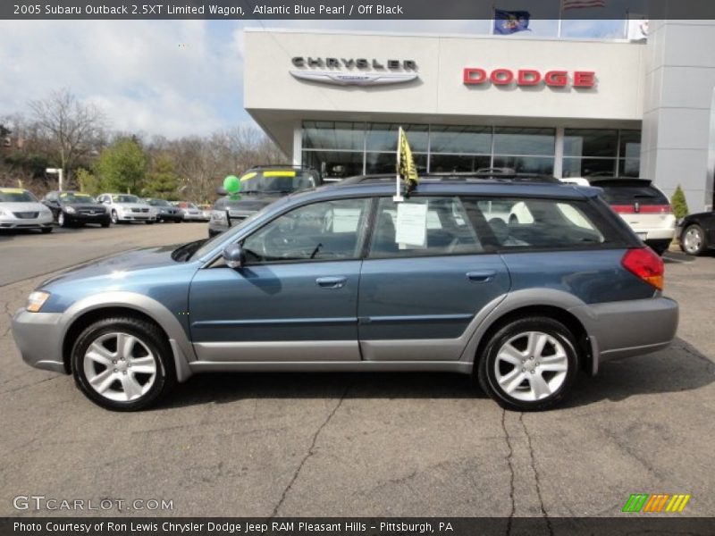 Atlantic Blue Pearl / Off Black 2005 Subaru Outback 2.5XT Limited Wagon