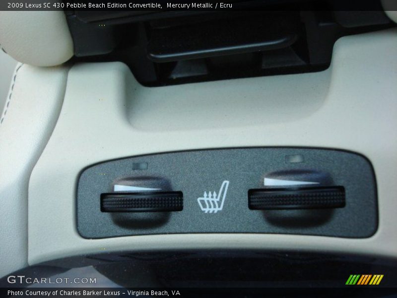 Controls of 2009 SC 430 Pebble Beach Edition Convertible