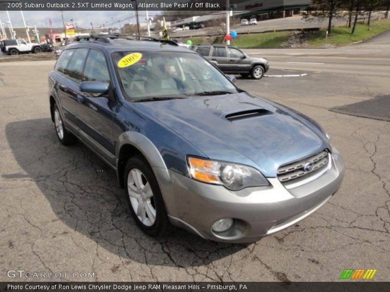 Atlantic Blue Pearl / Off Black 2005 Subaru Outback 2.5XT Limited Wagon