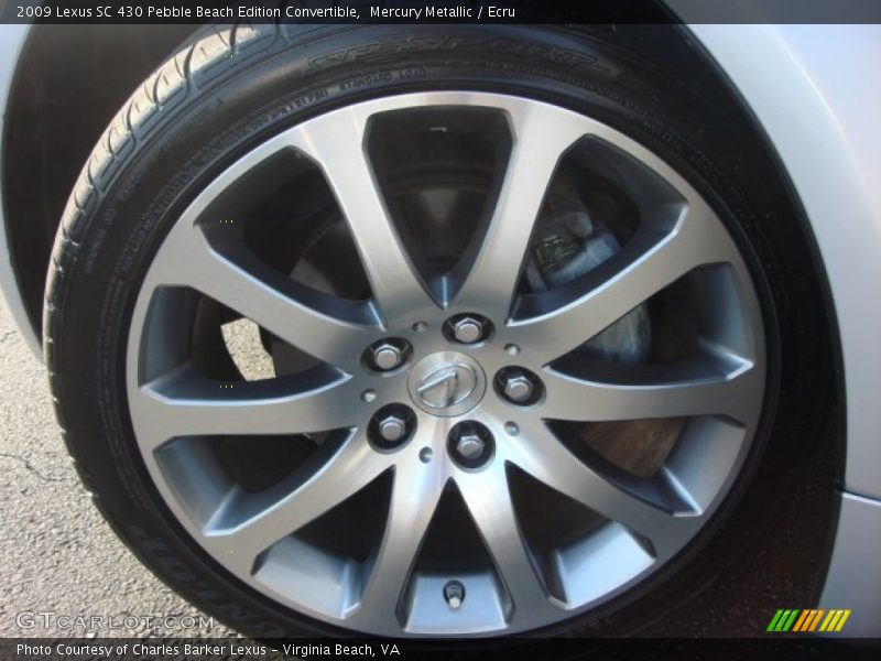  2009 SC 430 Pebble Beach Edition Convertible Wheel