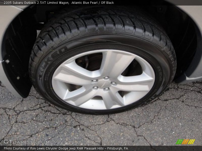 Atlantic Blue Pearl / Off Black 2005 Subaru Outback 2.5XT Limited Wagon