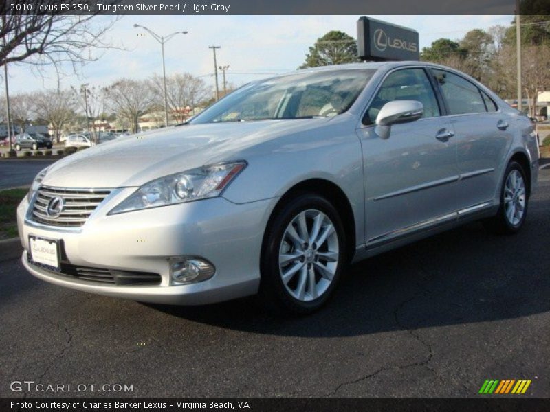 Tungsten Silver Pearl / Light Gray 2010 Lexus ES 350